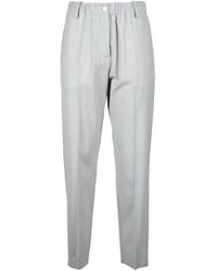 Alysi - Pantalones De Lana Elásticos, Mujer, Talla - Lyst