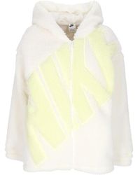 Nike - Teddy Bear W Sportswear Logo Hoogpolig Jack Zeil/Lichtgroen - Lyst
