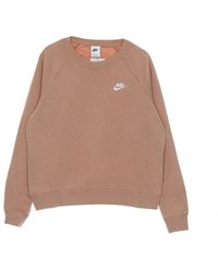 Nike - Essential Fleece Crew Damen Sweatshirt - Lyst