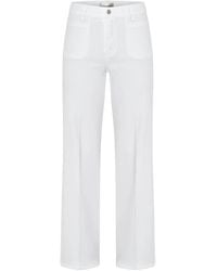 FRAME - Witte Denim Jeans Met Voorzakken - Lyst