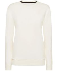 Philipp Plein - Fitness ,Wit ,Katoen Modal Sweatshirt Ls - Lyst