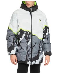 Ice Play - Jassen ,Veelkleurig ,Polyester Pufferjas Grijs Print - Lyst