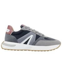 Alexander Smith - Dunkelgrauer roter ledersneaker - Lyst