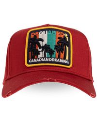 DSquared² - Accessoires ,Rood ,Katoen Baseball Cap - Lyst