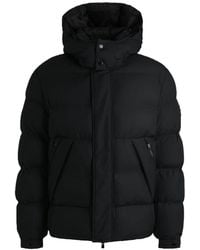 BOSS - Giacca piumino nera con cappuccio - h-corbinian3 - Lyst