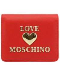 portafoglio piccolo love moschino