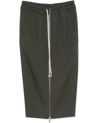 Rick Owens - Groene Wol Pillar Rok Italië Gemaakt - Lyst