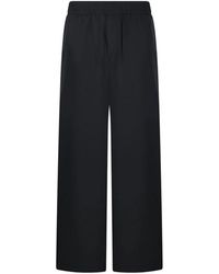 Ami Paris - Broeken ,Zwart ,Antraciet Elastische Broek - Lyst