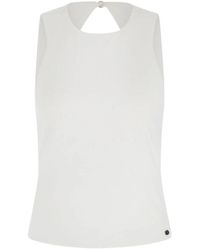 Guess - Open Back Stretch Top - Lyst