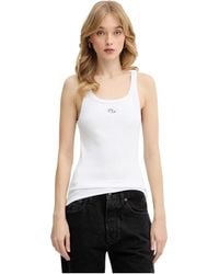 DIESEL - Tops ,Wit ,Katoen T-Wife-Od Top - Lyst