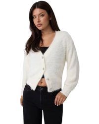 Guess - Truien & Vesten ,Wit ,Gabrielle V-Hals Vest - Lyst