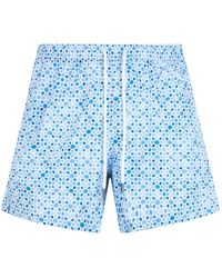 Fedeli - Badmode ,Blauw ,Polyester Madeira Zwemshorts - Lyst