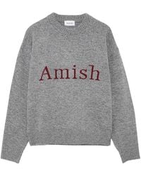 AMISH - Crew Neck Muliné - Lyst