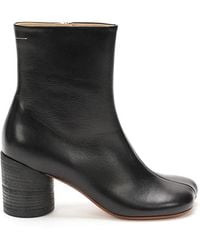 MM6 by Maison Martin Margiela - E Lederstiefeletten - Lyst