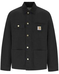 Carhartt - Jassen ,Zwart ,Katoen Michigan Coat - Lyst