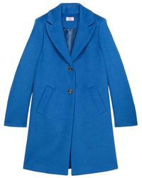 Oltre - Jassen ,Blauw ,Polyester Lange Jas - Lyst