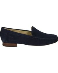 Sioux - Blaue Slip-On Schuhe Mit Gummisohle - Lyst