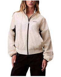 Calvin Klein - Jassen ,Polyester Retro Track Jacket - Lyst