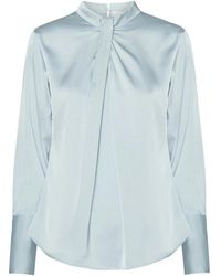 Karmamia - Overhemden ,Blauw ,Lichtblauwe Moderne Stoel - Lyst