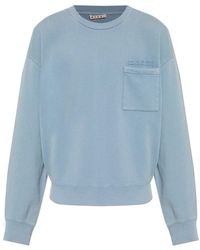 Marni - Hoodies & Sweatvesten ,Blauw ,Katoen Pocket Sweatshirt - Lyst