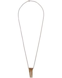 Rick Owens - Open trunk messing halskette - Lyst