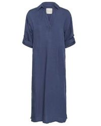 Part Two - Blaues Ocean Midi Kleid Baggy Fit - Lyst