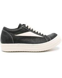 Rick Owens - Sneakers vintage in pelle nera e bianca - Lyst