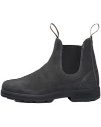 Blundstone - Gefütterte chelsea boots aus rustikalem schwarzem leder - Lyst
