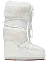 Moon Boot - Schoenen ,Wit ,Leer Mb Icon Faux-Fur Boot - Lyst