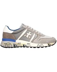 Premiata - Schoenen ,Grijs ,Leer Lander 8010 - Lyst