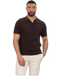 Profuomo - Polo Open Collar Luxury Basic - Lyst
