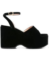 Gianvito Rossi - Elegante Schwarze Ledersandalen - Lyst