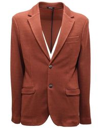 Officina 36 - Rost Texturierte Jacke Siena Modell - Lyst