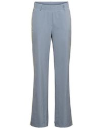 &Co Woman - Broeken ,Blauw ,Basic Travel Broeken - Lyst