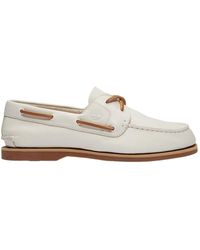 Timberland - Weiße Lederschuhe - Lyst