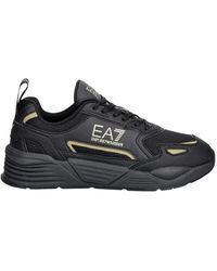 EA7 - Schoenen ,Zwart ,Leer 7X000308 Sneakers - Lyst