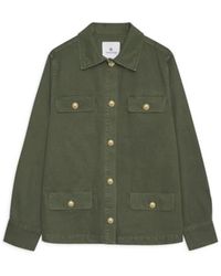 Anine Bing - Giacca in cotone verde militare - Lyst
