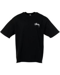 Stussy - Tops ,Zwart ,Katoen Fuzzy Dice Tee - Lyst