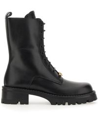 Versace - Schoenen ,Zwart ,Leer Medusa '95 Lace-Up Boots 35 Mm - Lyst