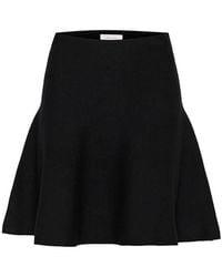 Part Two - Rokken ,Zwart ,Wol Zwarte Gebreide Rok Met Hoge Taille - Lyst