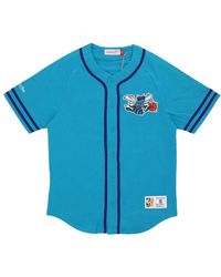 Mitchell & Ness - Fitness ,Blauw ,Katoen Nba Mode Katoenen Jas Vintage Logo - Lyst