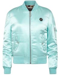 Philipp Plein - Jassen ,Groen ,Nylon Nylon Bomber Oversize - Lyst