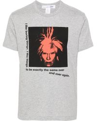 Comme des Garçons - T-shirt in cotone andy warhol - Lyst