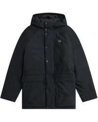 Fred Perry - Padded Zip Through Jacket Nylon - Lyst