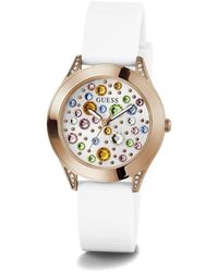 Guess - Mini wonderlust bianco orologio rosa - Lyst