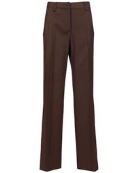 Off-White c/o Virgil Abloh - Wollen Broek Met Wijde Pijpen Van Scheerwol - Lyst
