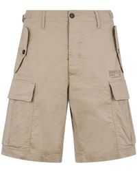 DSquared² - Korte Broeken ,Katoen Cargo Bermuda Shorts - Lyst