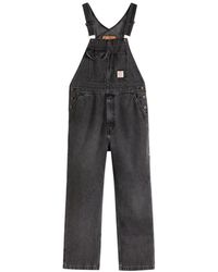 Levi's - Jumpsuits & Playsuits ,Zwart ,Katoen Losse Overalls - Lyst