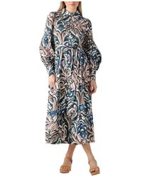 Dea Kudibal - Kleedjes ,Veelkleurig ,Rosetta Midi Jurk - Lyst