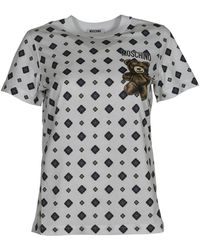 Moschino - T-Shirt Met Logo-Print - Lyst